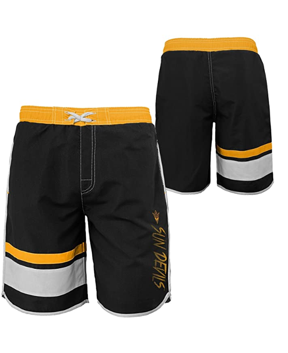 Outerstuff NCAA Youth Arizona State Sun Devils Color Block Swim Trunks