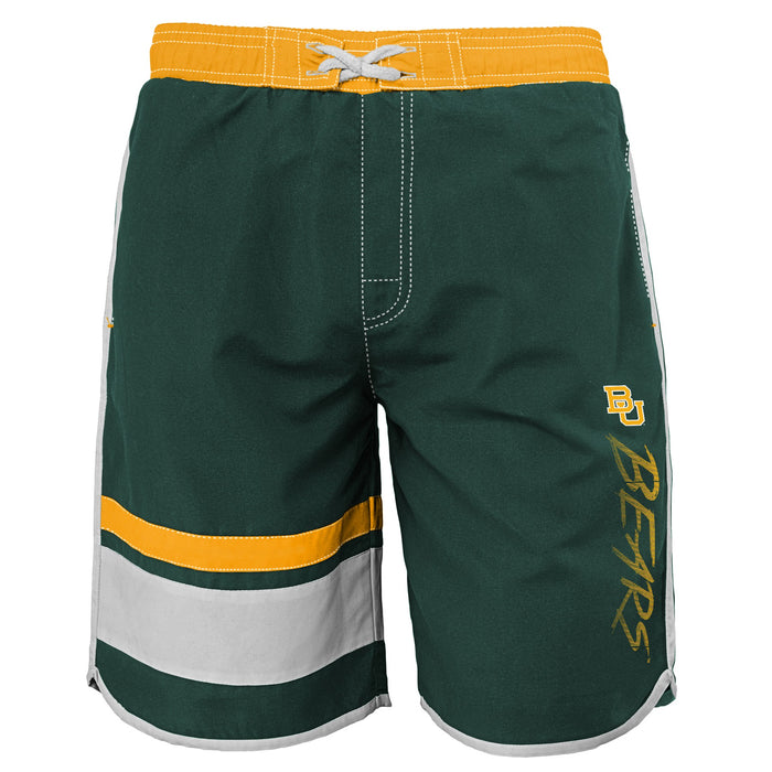 Outerstuff NCAA Youth Baylor Bears Color Block Swim Trunks