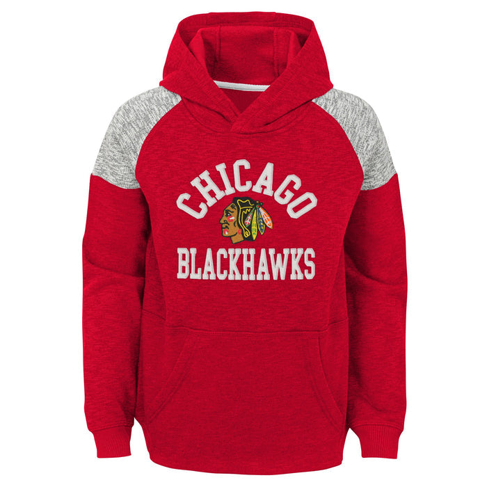 Outerstuff NHL Youth (8-20) Chicago Blackhawks Linebacker Fleece Hoodie