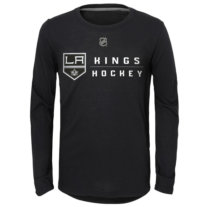 Outerstuff NHL Youth (8-20) Los Angeles Kings Deliver A Hit Long Sleeve Ultra Tee