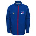 OuterStuff NHL Youth (8-20) New York Rangers Prevail Full Zip Lightweight Jacket