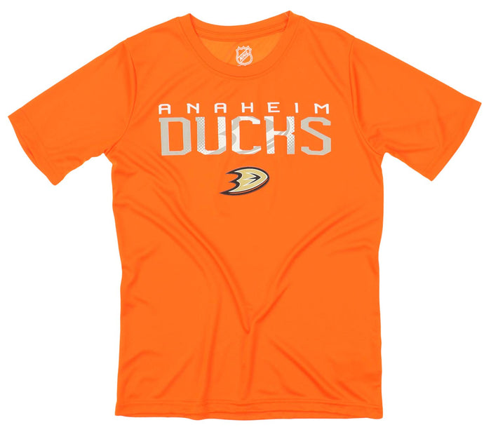 OuterStuff NHL Youth Anaheim Ducks Team Performance Hoodie and Tee Combo Set