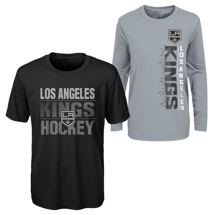 Outerstuff NHL Youth Boys (8-20) Los Angeles Kings Performance T-Shirt Combo Set