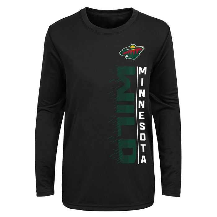 Outerstuff NHL Youth Boys (8-20) Minnesota Wild Performance Long & Short Sleeve T-Shirt Set