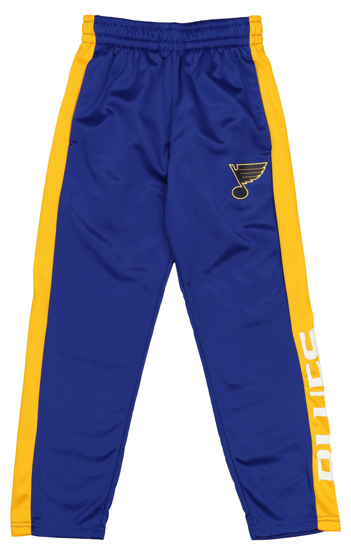 Outerstuff NHL Youth Boys (8-20) St. Louis Blues Side Stripe Slim Fit Performance Pant