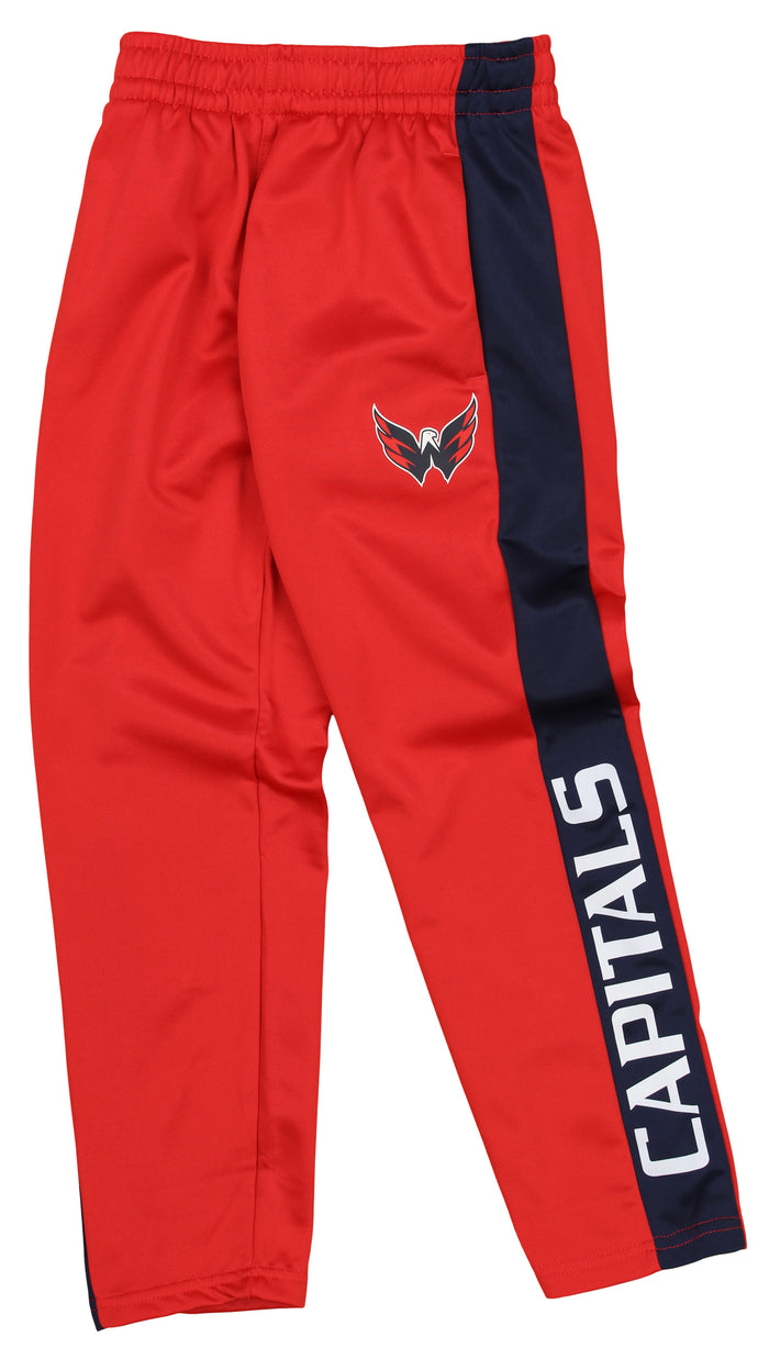 Outerstuff NHL Youth Boys (8-20) Washington Capitals Side Stripe Slim Fit Performance Pant