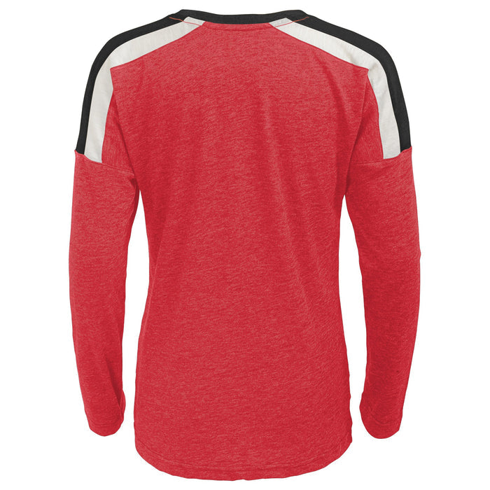 Outerstuff NHL Youth Girls (7-16) Chicago Blackhawks Celly Hyper Slub Tee Shirt