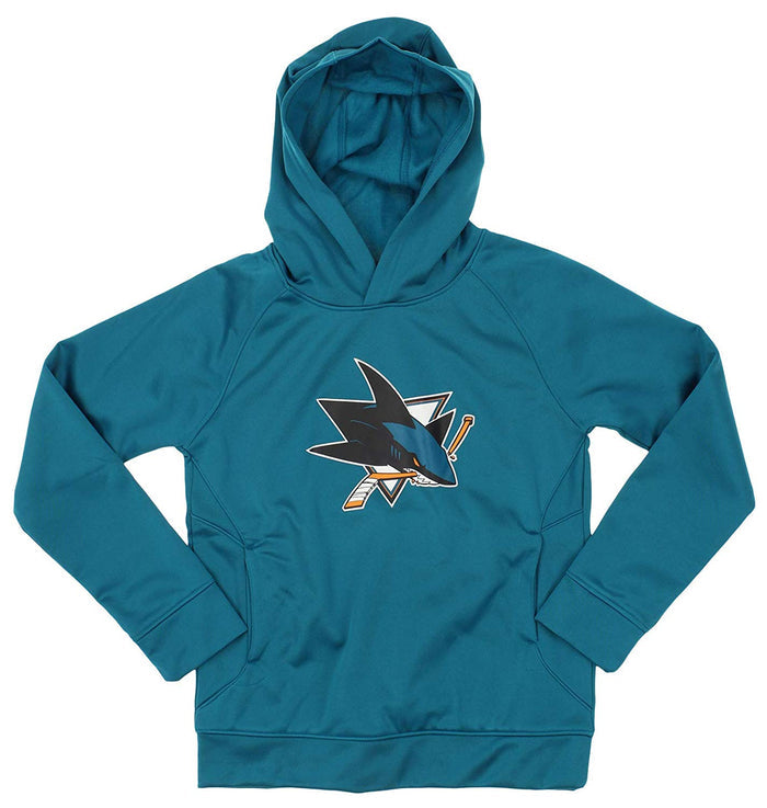 OuterStuff NHL Youth San Jose Sharks Team Performance Hoodie and Tee Combo Set