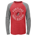 Outerstuff Portland Trail Blazers NBA Boys Kids (4-7) Fadeaway Long Sleeve Raglan Tee