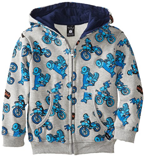 Paul Frank Little Boy's Kids Julius Motocross Hooded Zip Up Sweatshirt Hoodie