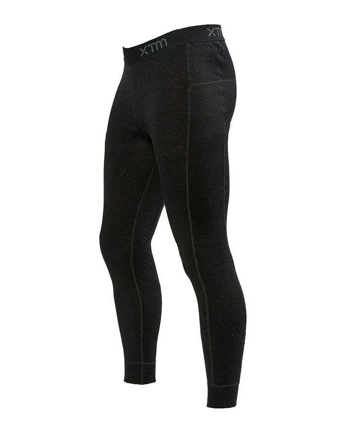 XTM Performance Men's Thermal Pants Black / 4-5XL PLUS SIZE Merino 230 Wool Unisex Thermal Pants MU025-BLK-45XL