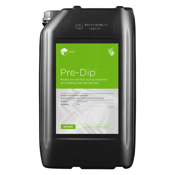 Pre-Dip Fast Acting Iodophor Formulation Pre-Dip and Spray | 25L, 200L & 1000L