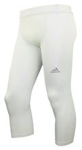 Adidas Premium Men's 3/4 Basketball Tights, White