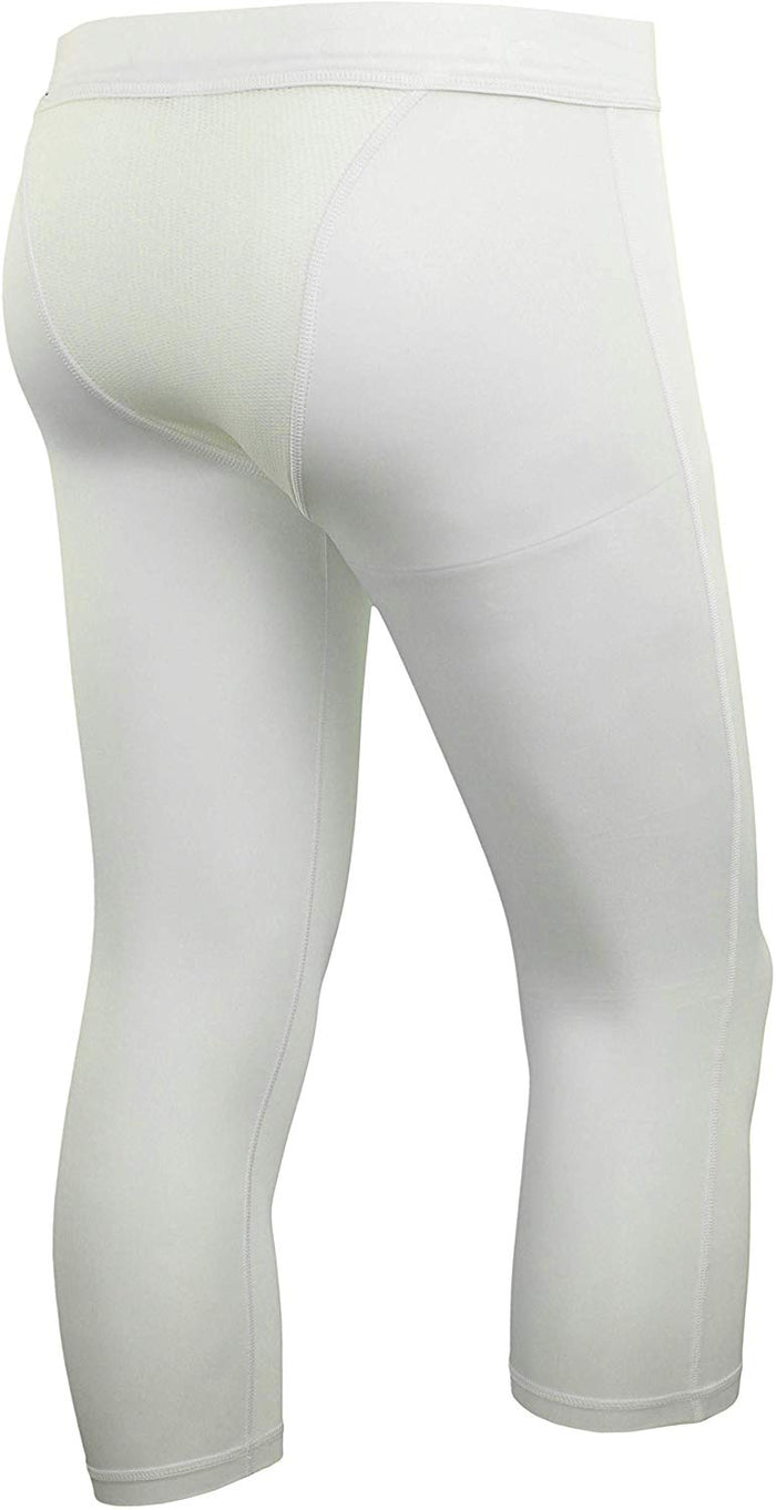 Adidas Premium Men's 3/4 Basketball Tights, White