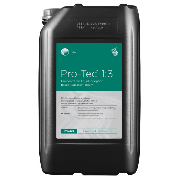 Pro-Tec™ 1:3 Concentrate Conditioning Teat Disinfectant | 25L, 200L & 1000L