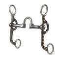 Professional Argentine Bit, 5" Sweet Iron Polished Low Port Correction Mouth with Copper Inlay