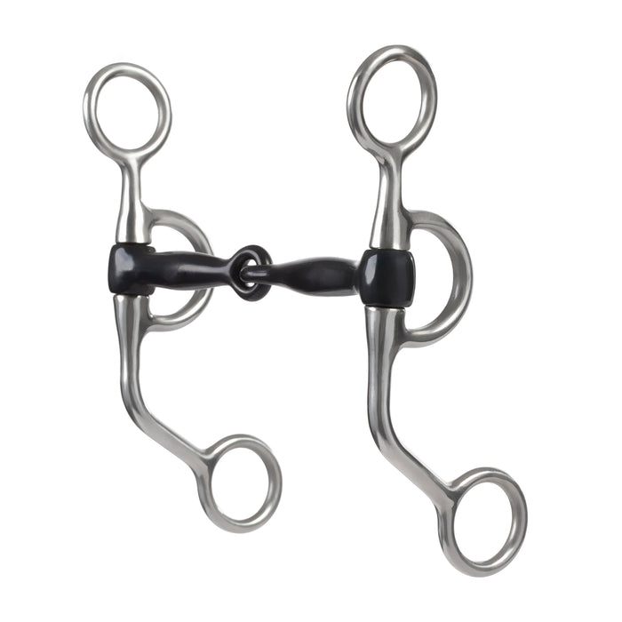 Professional Argentine Bit, 5" Sweet Iron Snaffle Mouth with Copper Inlay