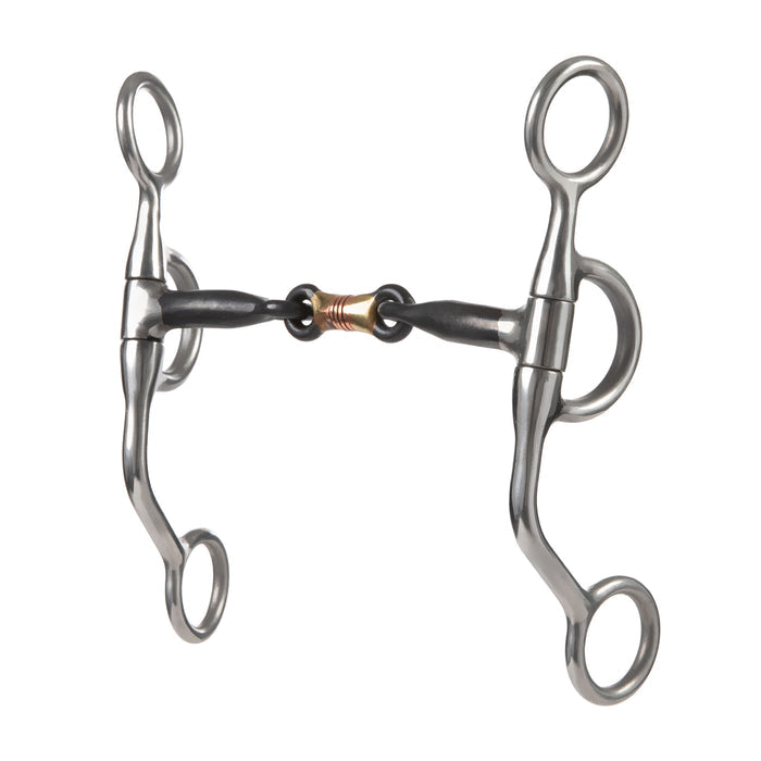 Professional Argentine Bit, 5" Sweet Iron Three-Piece Mouth
