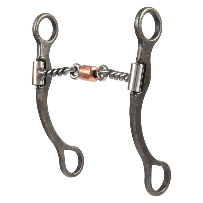 Professional Shank Bit with 5" Sweet Iron 3-Piece Twisted Wire Mouth
