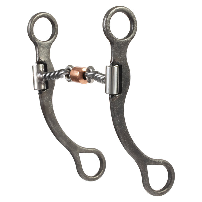 Professional Shank Bit with 5" Sweet Iron 3-Piece Twisted Wire Mouth