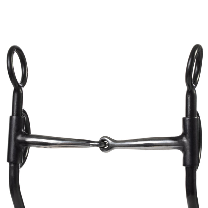 Professional Snaffle Bit with 5" Sweet Iron Mouth with Copper Inlay