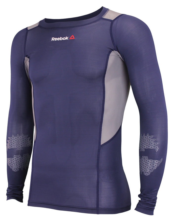 Reebok Men's Long Sleeve Compression Shirt, Color Options