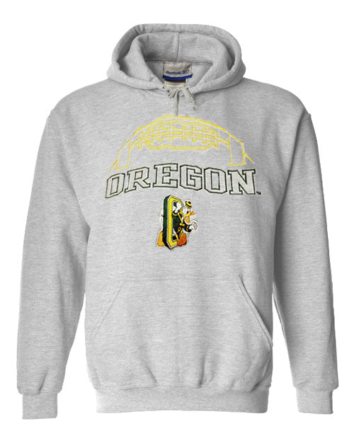 Reebok NCAA Men's Oregon Ducks Heisman Football Team Hoodie, Gray