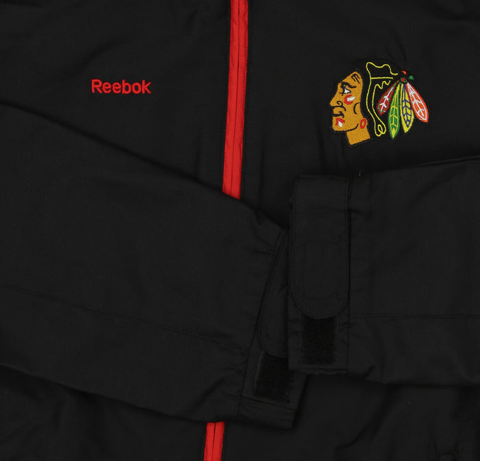 Reebok NHL Hockey Boys Youth Chicago Blackhawks Shockwave Jacket, Black