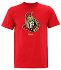 Reebok NHL Hockey Men's Ottawa Senators Jersey Crest Tee, Red