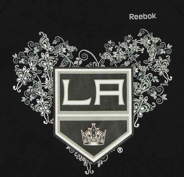 Reebok NHL Little Girls Los Angeles Kings Fancy Dropwaist Dress, Black