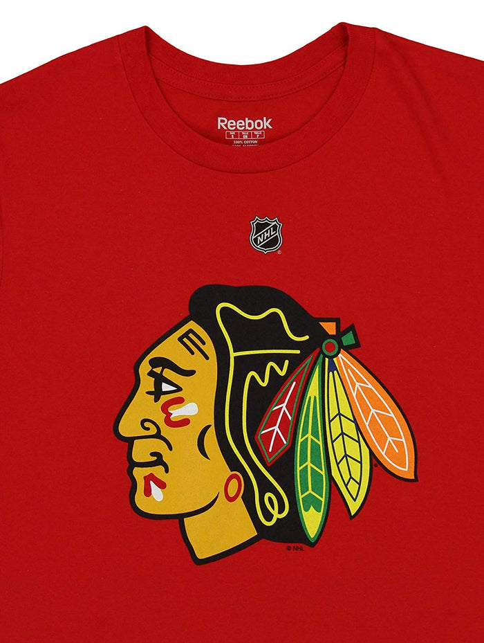 Reebok NHL Men's Chicago Blackhawks Marcus Kruger #16 Player Tee, Red