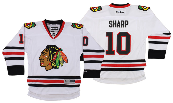 Reebok NHL Youth Chicago Blackhawks Patrick Sharp #10 Premium Jersey, White