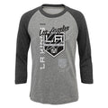 Reebok NHL Youth Girls (7-16) Los Angeles Kings Mother of Pearl Raglan Shirt