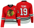 Reebok NHL Youth Girls Chicago Blackhawks Jonathan Toews #19 Jersey, Red