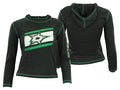 Reebok NHL Youth Girls Dallas Stars Long Sleeve Jersey Hoodie, Charcoal