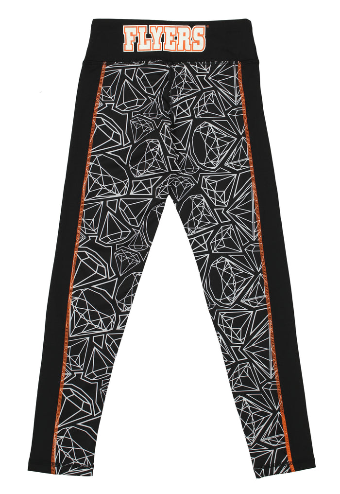 Reebok NHL Youth Girl's Philadelphia Flyers Diamond Leggings
