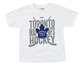 Reebok NHL Youth Toronto Mapleleafs "Cross Sticks" Short Sleeve Graphic Tee