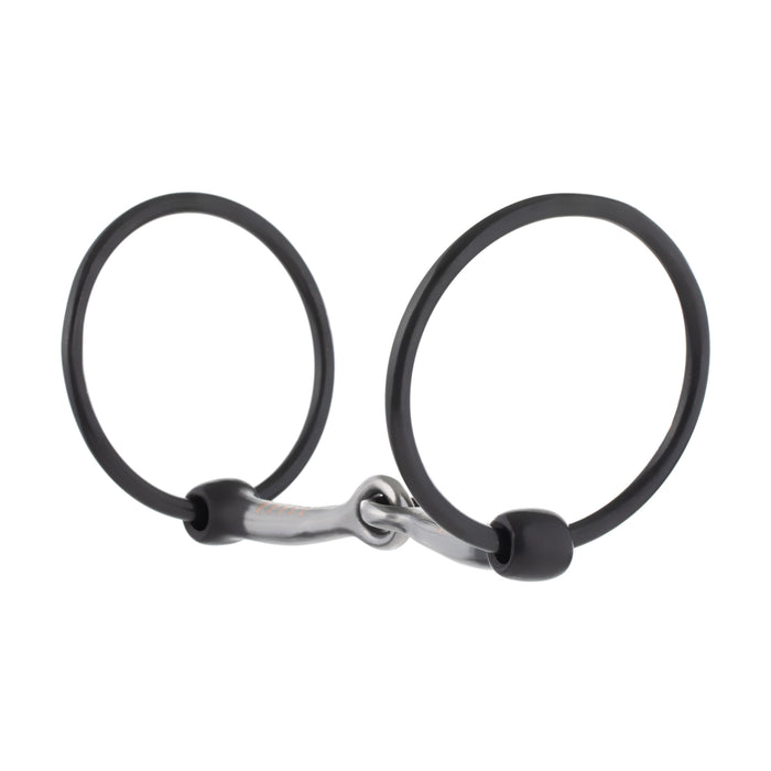 Ring Snaffle Bit with 5" Sweet Iron Snaffle Mouth with Copper Inlay