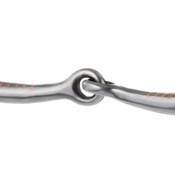 Ring Snaffle Bit with 5" Sweet Iron Snaffle Mouth with Copper Inlay