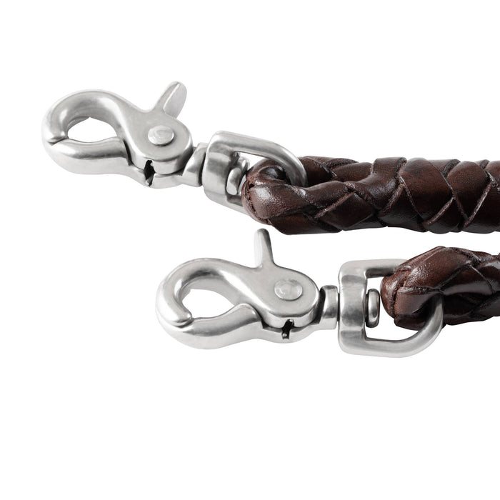 Round Braided Latigo Roping Rein, 3/8" x 8'