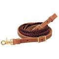 Russet/Burgundy 5-Plait Roper Reins, 3/4"
