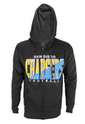 San Diego Chargers NFL Football Mens Split Formation Fleece Hoodie, Gray