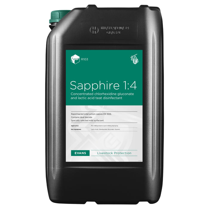 Sapphire Concentrate Teat Disinfectant | 25L, 200L, 1000L