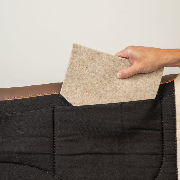 Shim Saddle Pad, Steam-Pressed Felt