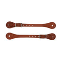 Single-Ply Brown Latigo Leather Spur Straps