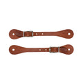 Single-Ply Ladies Brown Latigo Leather Spur Straps