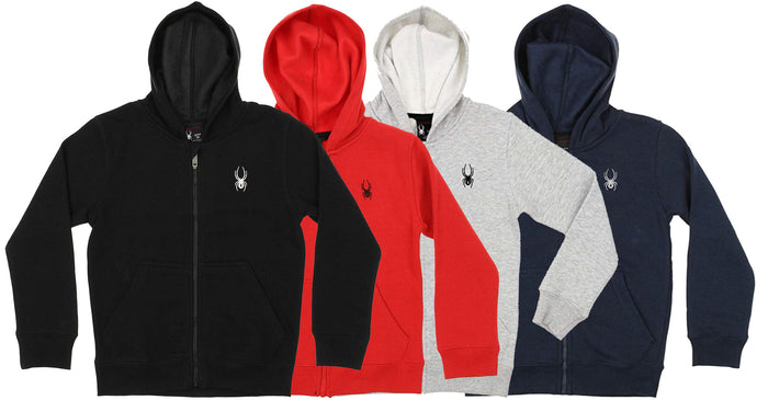 Spyder Kids (4-7) Full Zip Hoodie, Color Options