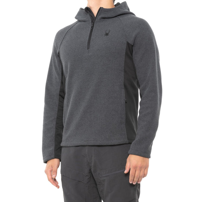 Spyder Men's Boundless Half Zip Pullover Hooded Sweater, Color Variation