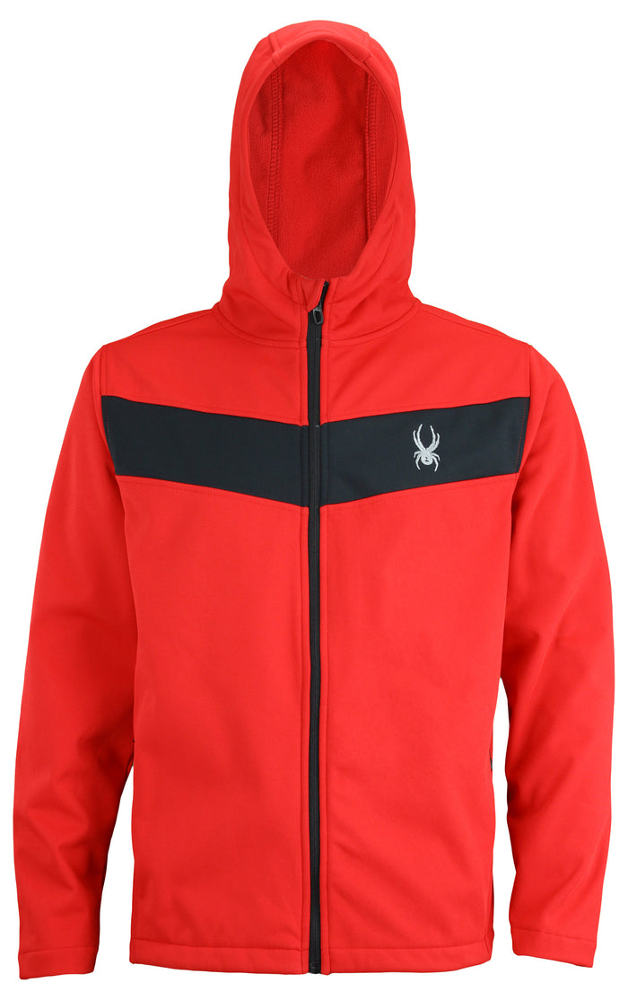 Spyder Men's Full Zip Hooded Soft Shell Jacket, Color Options
