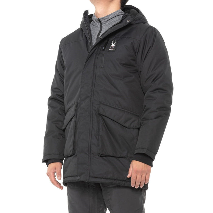 Spyder Men's Parka Jacket, Black